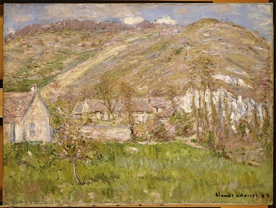 Hamlet on a Cliff near Giverny von Claude Monet
