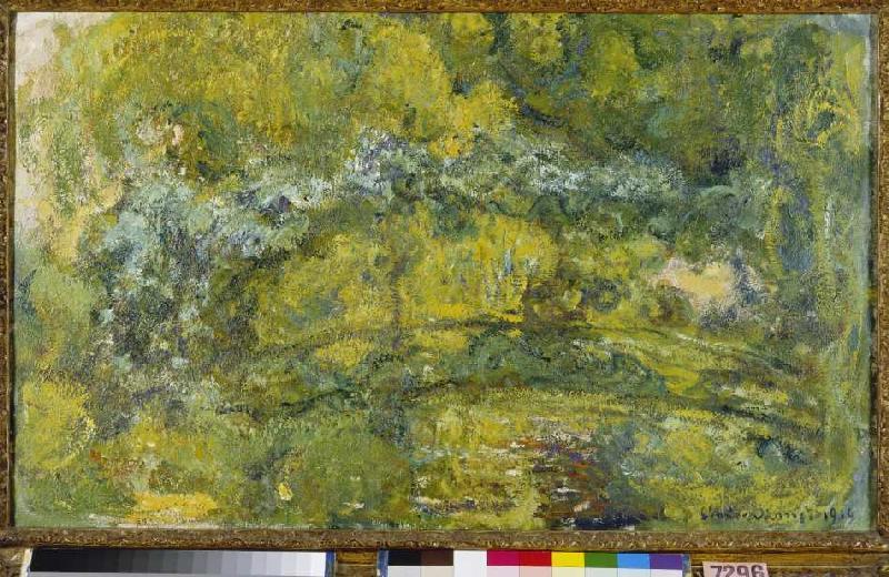 Le passerelle sur le bassin aux nymphéas. von Claude Monet