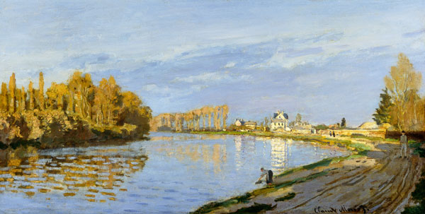 The Seine at Bougival von Claude Monet