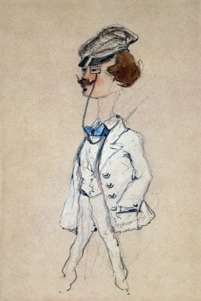 Junger Mann mit einem Monokel von Claude Monet