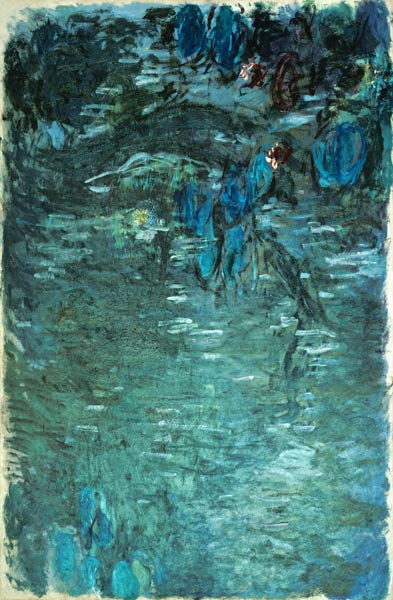 Nymphéas und Spiegelbild von Weiden von Claude Monet