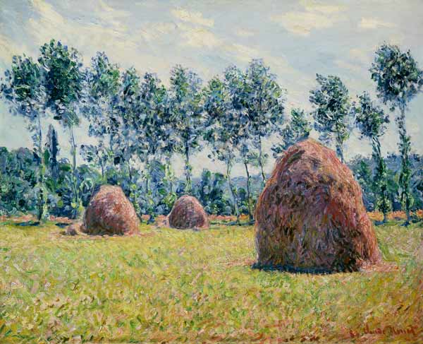 Haystacks at Giverny von Claude Monet