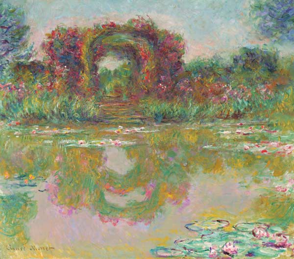 Der Rosenbogen in Giverny (Les arceaux de roses) von Claude Monet