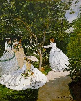 Damen im Garten in Ville d'Avray. 1867