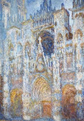 Die Kathedrale von Rouen Das Portal in der Morgensonne Harmonie in blau. 1894