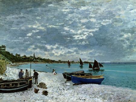 The Beach at Sainte-Adresse 1867