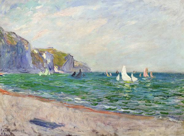 Boats below the Cliffs at Pourville 1882