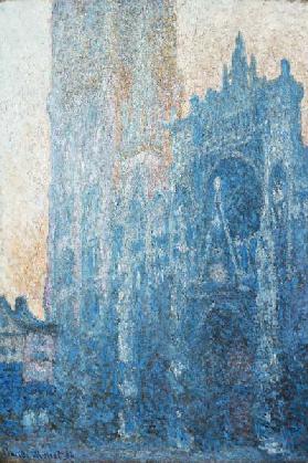 Die Kathedrale von Rouen. Das Portal. Morgenstimmung 1894