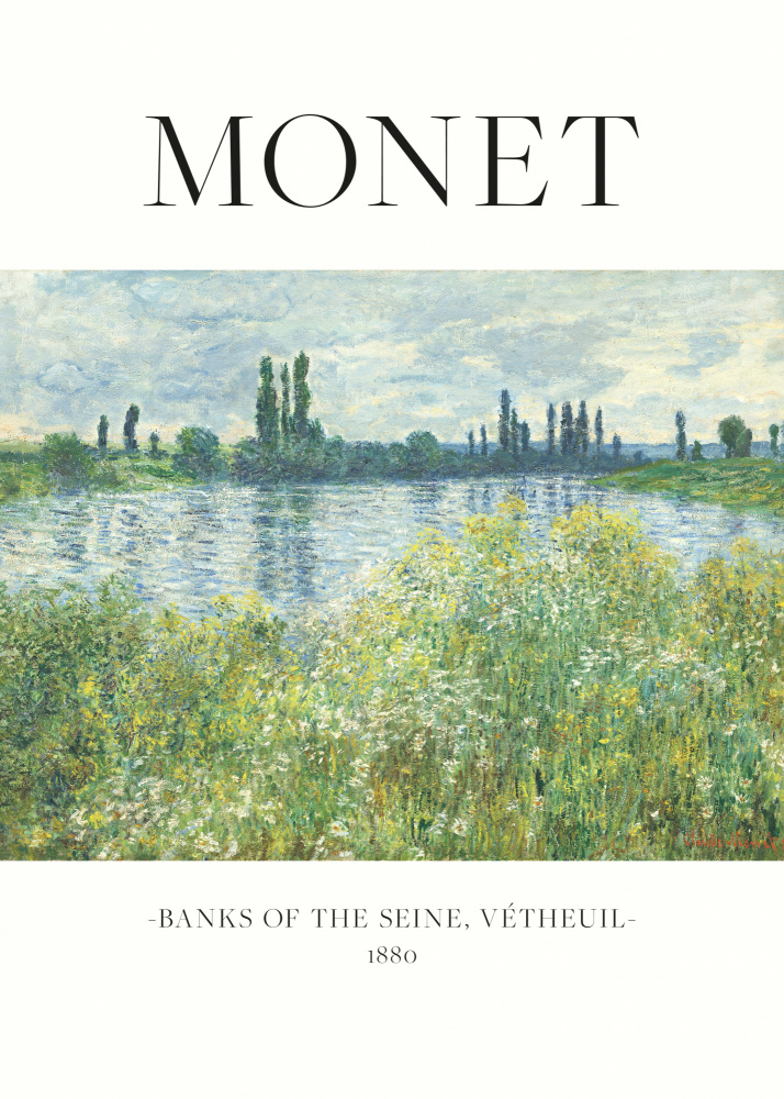 Ufer der Seine von Claude Monet