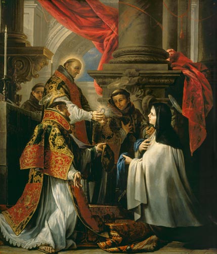 Communion of St. Teresa of Avila (1515-82) von Claudio Coello