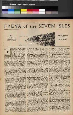 Twixt Land and Sea, Vol.35 Seite 20, Illustration für das Metropolitan Magazine Freya der Sieben Ins 1912