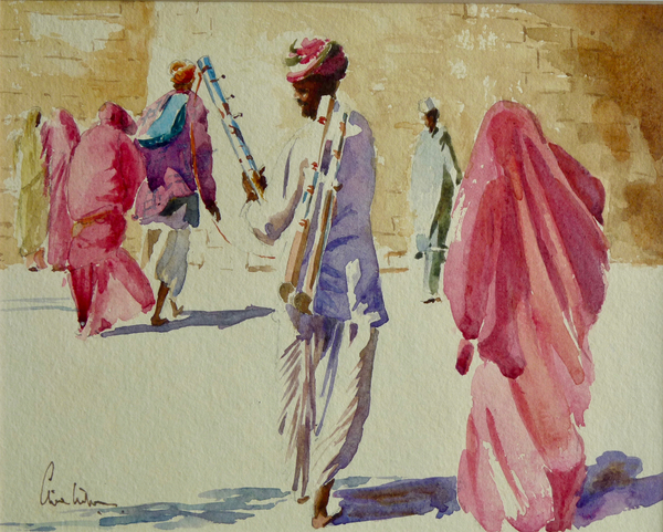 513 Jaisalmer, Pipe player von Clive Wilson