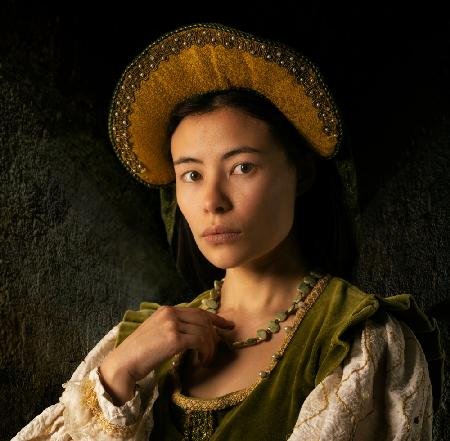 Eine Tudor-Frau