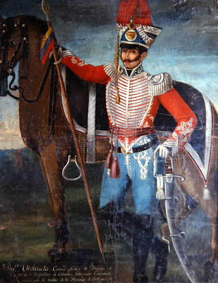 Francisco Urdaneta, Colonel of Dragoons, 1820 (oil on canvas) von Colombian School