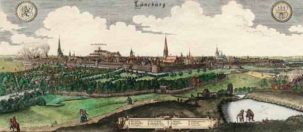 Lüneburg, Stadtansicht von Conrad Buno