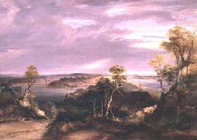 Sydney and Botany Bay from the North Shore 1840