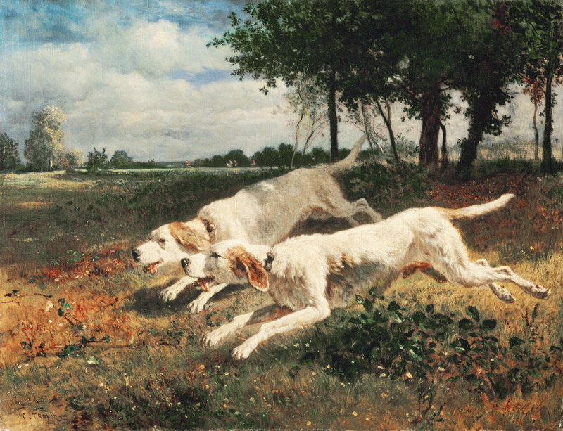 Laufende Hunde von Constant Troyon