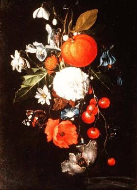 Still Life with Fruit and Flowers