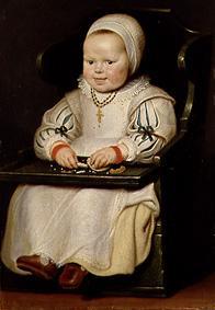 Bildnis eines kleinen Mädchens im Kinderstühlchen von Cornelis de Vos