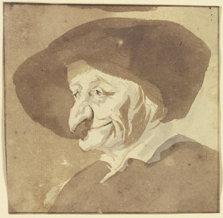 Fratzenhafter Kopf von Cornelis Dusart