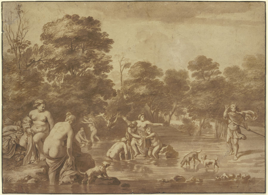 Diana und Aktaion von Cornelis van Poelenburch
