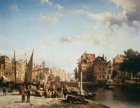 Amsterdam, Rokin und Langebrugsteeg 1894