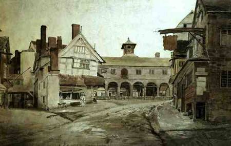 Market Place, Hereford von Cornelius Varley