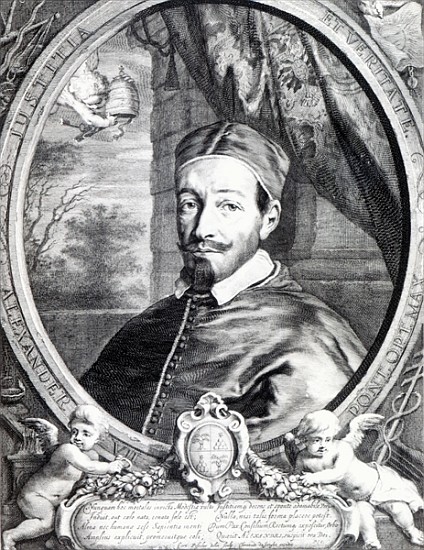 Pope Alexander VII, published by Clement de Jonghe von Cornelius de Visscher