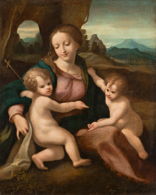Madonna mit Kind und Johannesknaben von Correggio