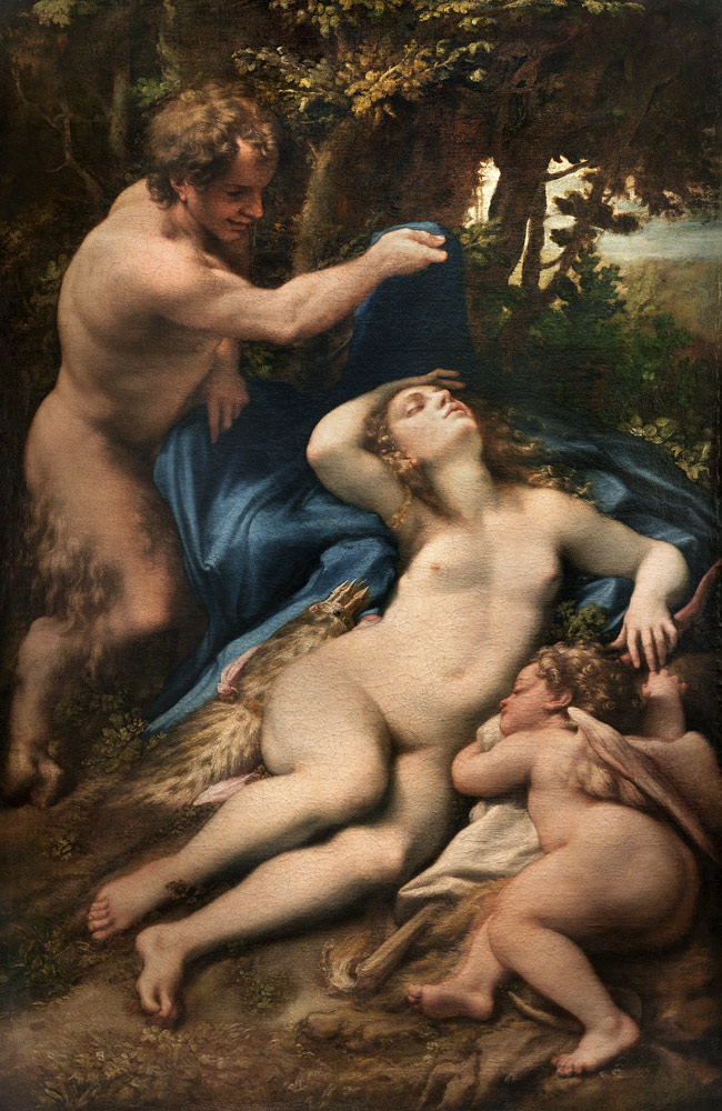 Jupiter und Antiope von Correggio (eigentl. Antonio Allegri)