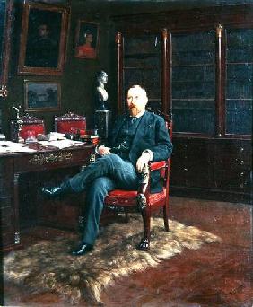 Portrait of Paul Marmottan (1856-1932) in his Study 1899