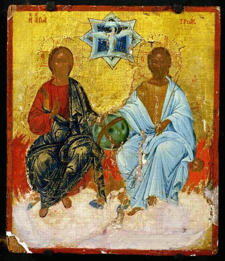 Icon of the Holy Trinity von Cretan