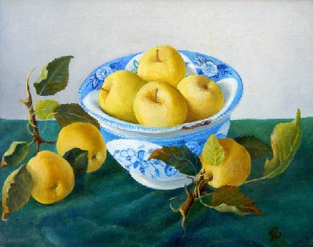 Apples in a Blue Bowl 2014