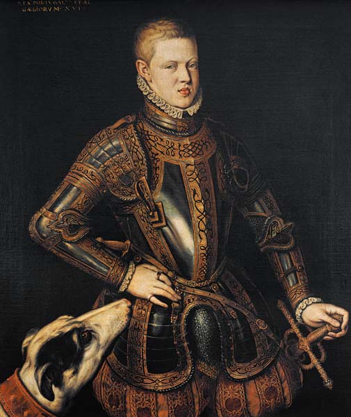 King Sebastian (1554-78) of Portugal, c.1571 von Cristovao do Moraes