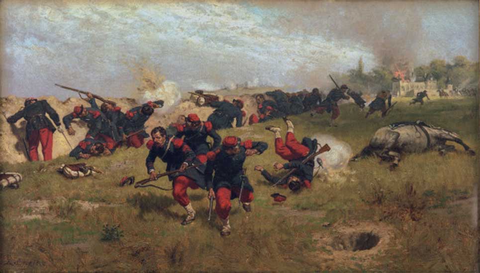 Frz. Infanterie unter Beschuss von Ernst Crofts
