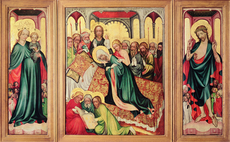 Roudnice Triptych, c.1400-10 (see 404565 for detail) von Czech School
