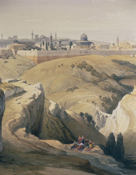 Jerusalem, Stadtansicht von D. Roberts