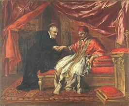 Der Hl. Filippo Neri heilt Papst Clemens VIII.  Um 1640/1