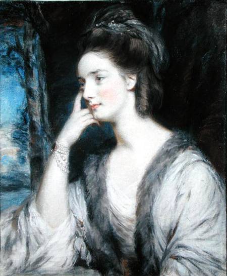Lady Watkin Williams-Wynn (pencil & pastel heightened with bodycolour on paper) von Daniel Gardner