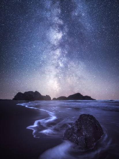 Oregon-Küste bei Nacht