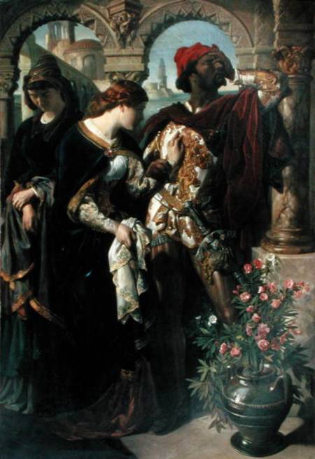 Othello, Desdemona and Emilia von Daniel Maclise