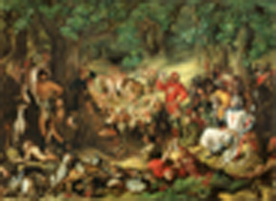 Robin Hood and his Merry Men Entertaining Richard the Lionheart in Sherwood Forest von Daniel Maclise