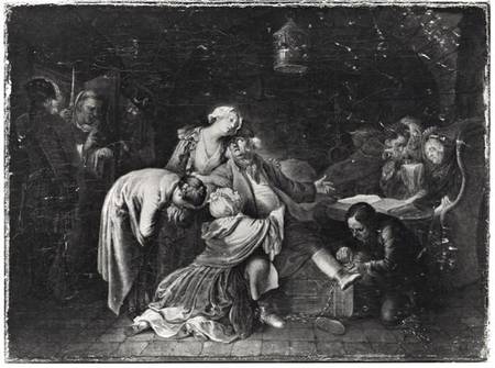 Jean Calas (1698-1762) Bidding Farewell to his Family von Daniel Nikolaus Chodowiecki