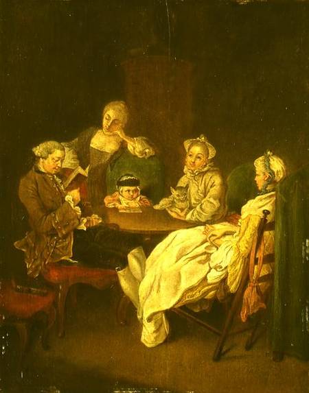 Society at the Table von Daniel Nikolaus Chodowiecki