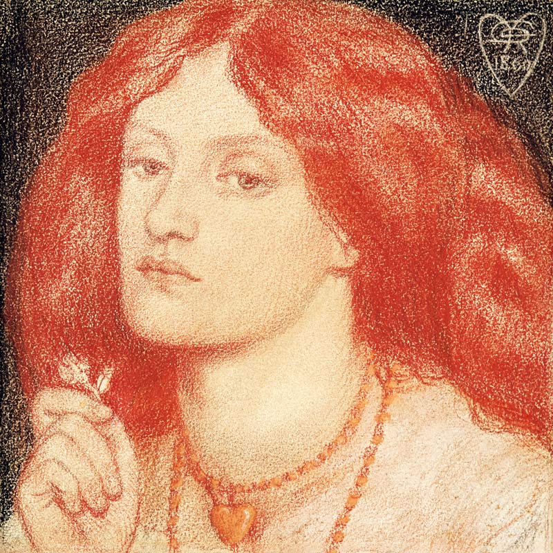 Portrait of Elizabeth Siddal (1834-62) von Dante Gabriel Rossetti