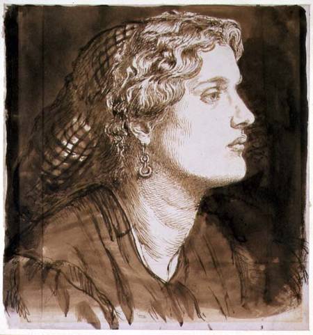 Portrait of Fanny Cornforth von Dante Gabriel Rossetti