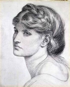 Portrait of Alexa Wilding, a study for 'The Bower Meadow' 1871