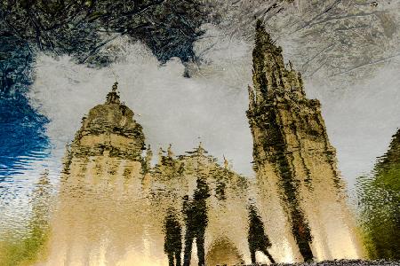 Spiegelbild der Kathedrale von Toledo
