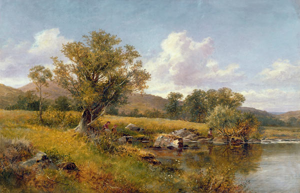 A River Landscape von David Bates