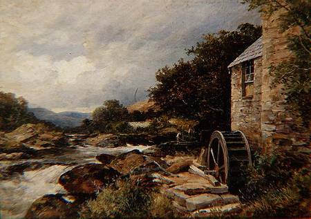 The Mill on the Llugwy, Capel Curig von David Bates